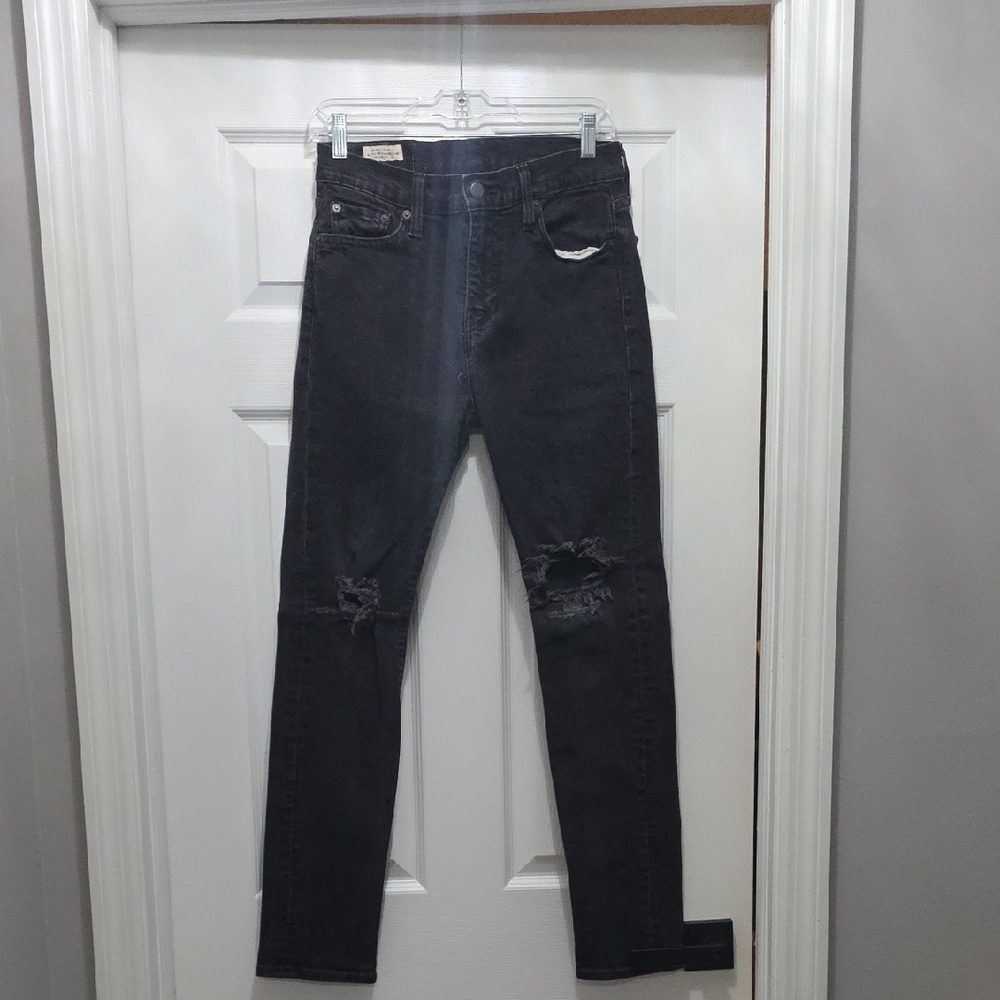 Men's Levi's Distressed Black Jeans
